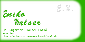 eniko walser business card