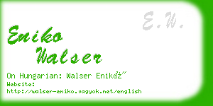 eniko walser business card